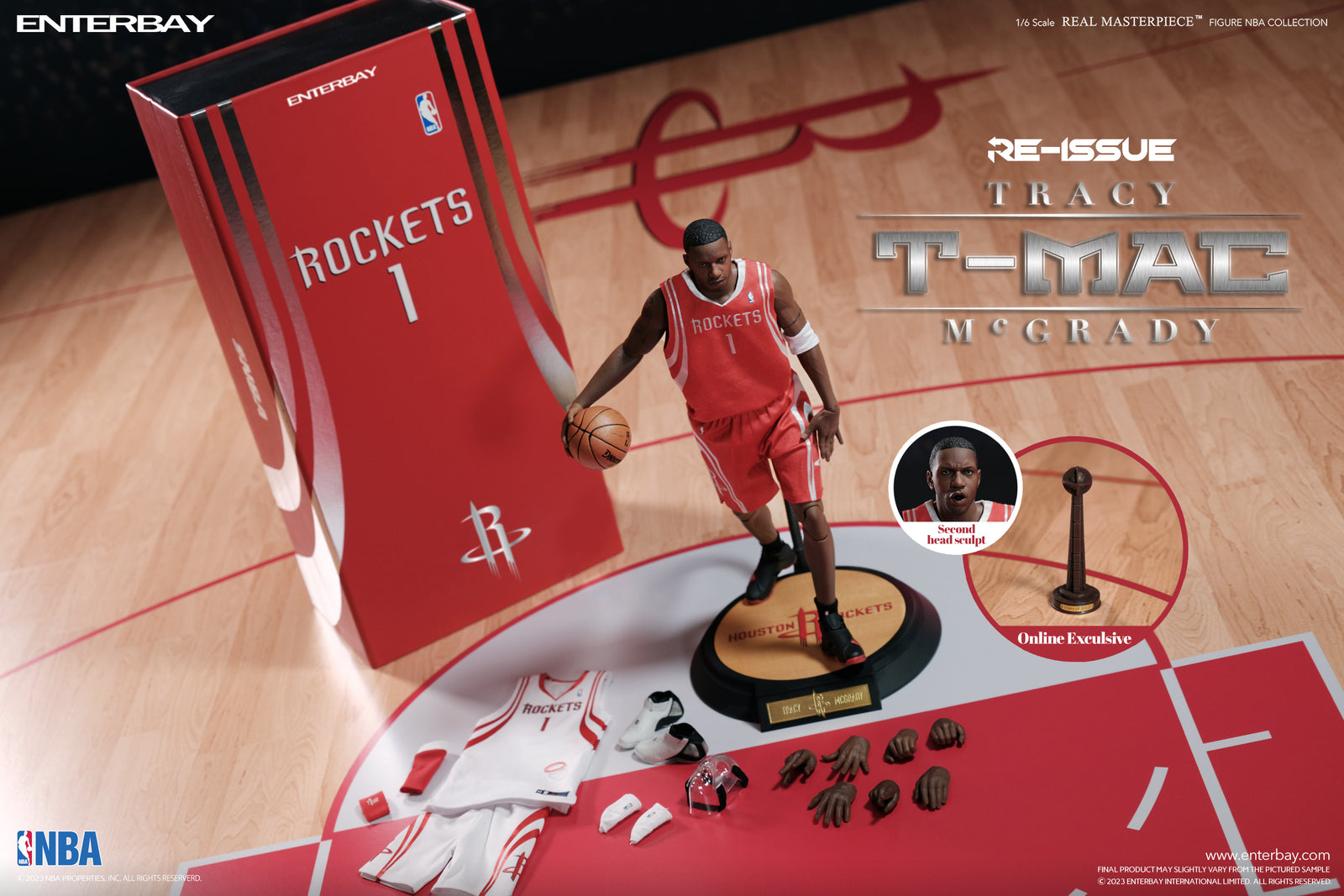 1/6 REAL MASTERPIECE NBA COLLECTION- TRACY MCGRADY ACTION FIGURE (Limi –  ENTERBAY