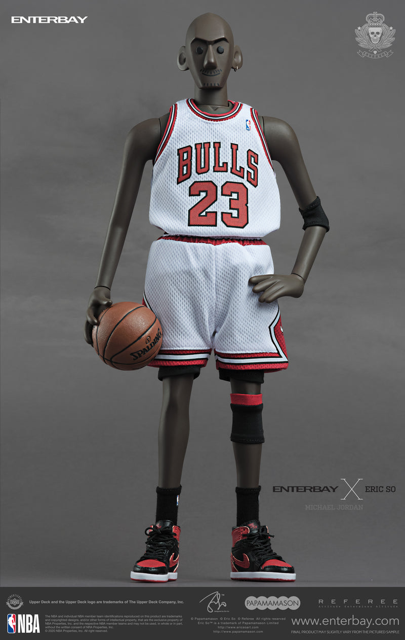 Enterbay x Eric So Michael Jordan Chicago Bulls Home Jersey 1:6 Scale  Action Figure