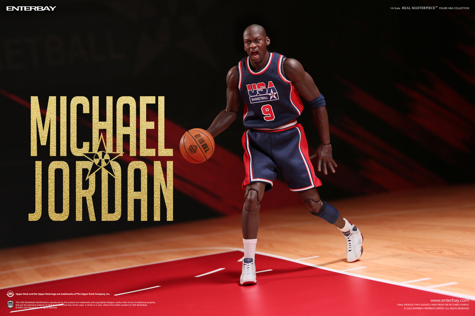 1/6 REAL MASTERPIECE COLLECTION: MICHAEL JORDAN BARCELONA '92 LIMITED –  ENTERBAY